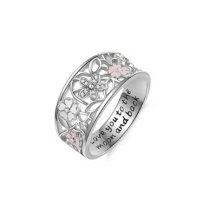Women 925 Silver Jewelry Wedding Ring
