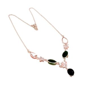 Necklace Rose Quartz Gemstone Handmade Jewelry